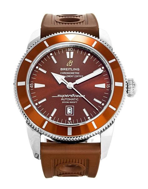 breitling superocean heritage brown strap|breitling superocean heritage prezzo.